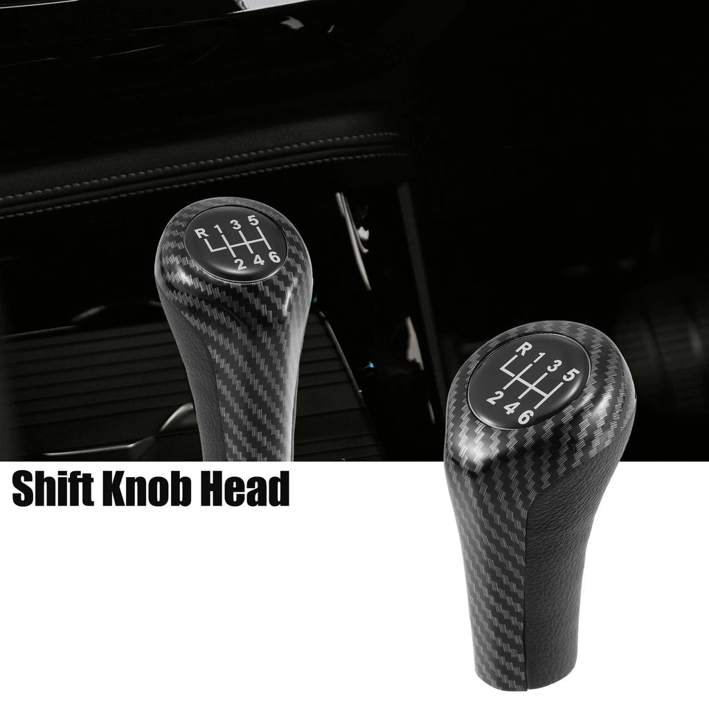 6 Speed Manual Shift Knob Carbon Fiber Pattern for BMW (2007–2021)