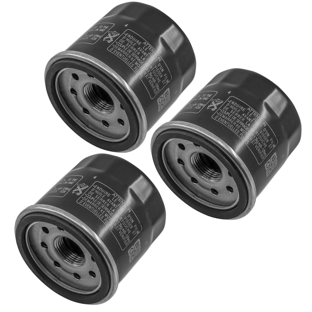 Oil Filter Set 3 Pack Replacement for Honda VT750 (1999–2007)