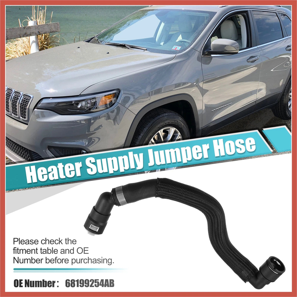 Heater Hose for Jeep Cherokee 68199254AB (2014–2021)