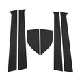 6 Pcs Pillar Window Trim Replacement for Chevy Aveo 2002–2006 Black