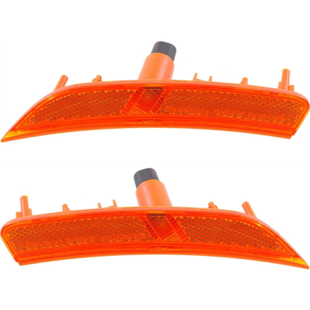 Set of 2 CAPA Front Left + Right Side Marker with Bulb for Chrysler 200 (2015–2017)