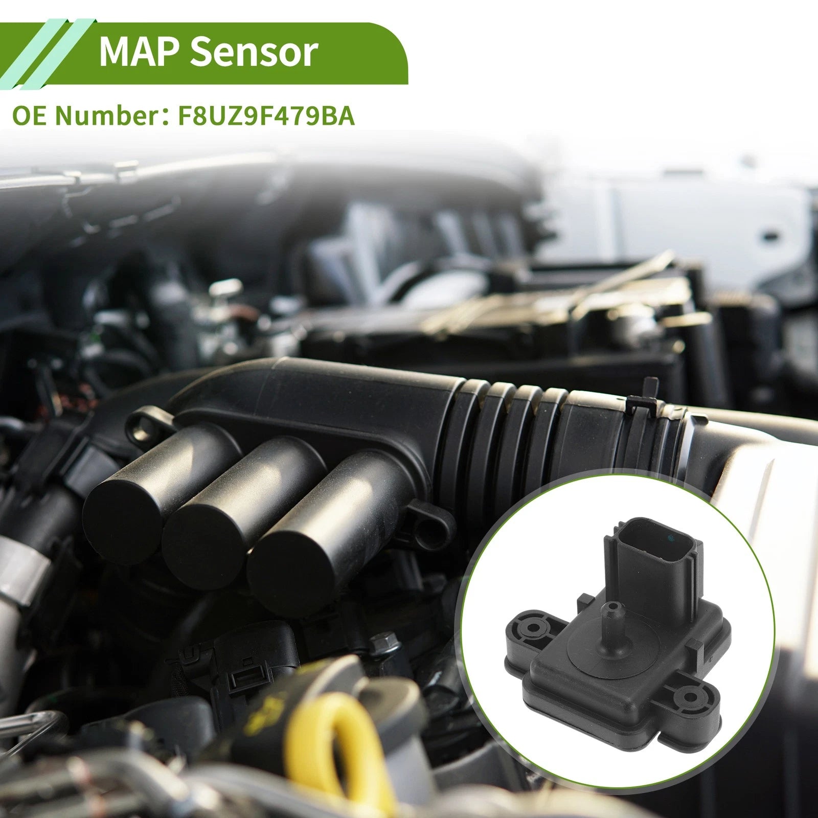 MAP Sensor No.F8UZ9F479BA for Ford F-450 (1999–2003)