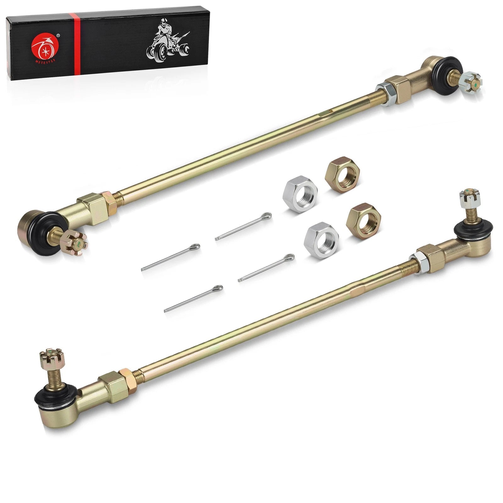 Set of 2 Tie Rods w/ End Kit for Honda TRX450ER (2006–2009, 2012–2014)
