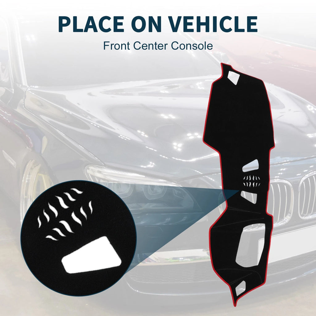 Dashboard Dash Cover Mat for BMW 4 Series 2021 Sun Protector Pad Black Red