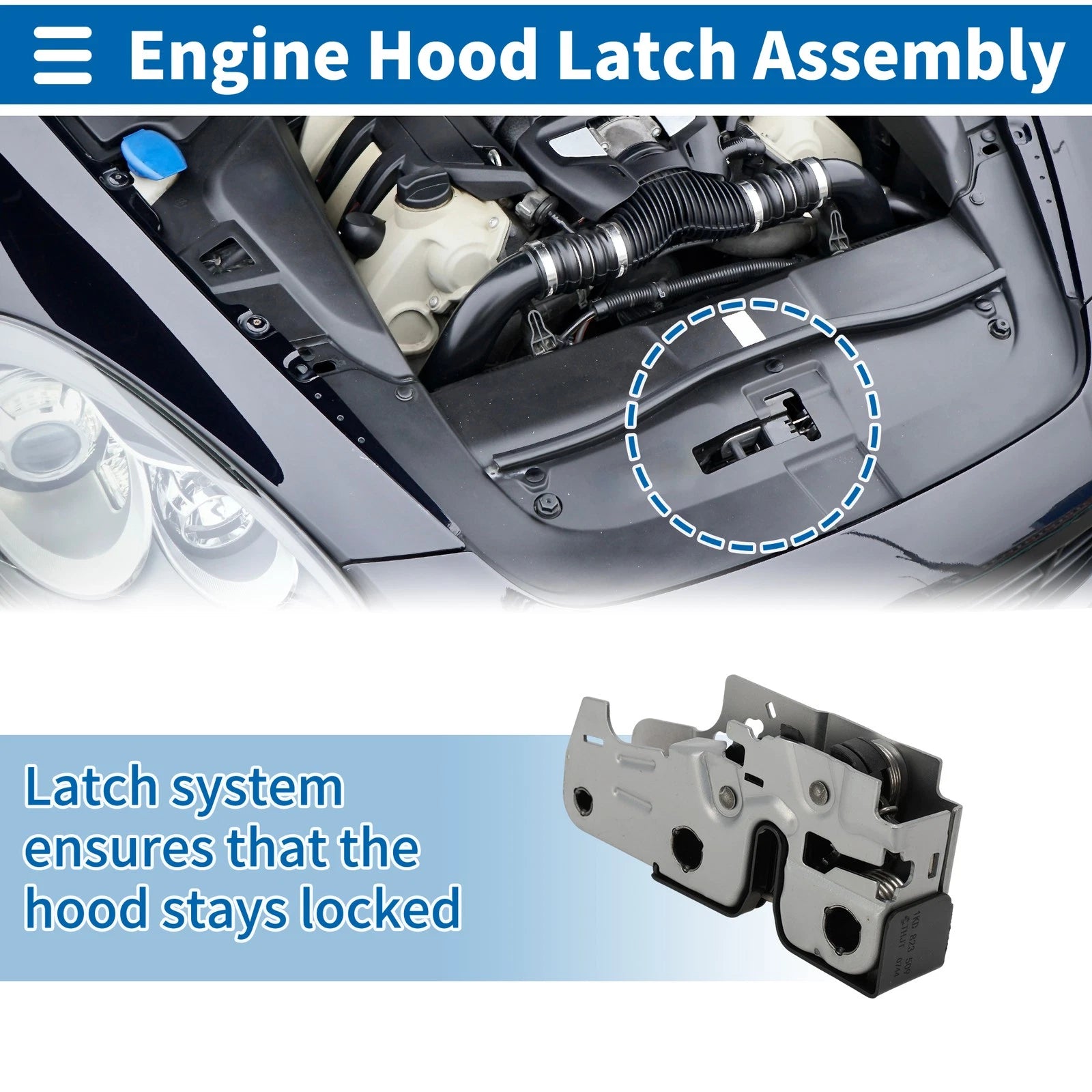 Hood Latch Assembly for Volkswagen Rabbit (2006–2009) Replacement
