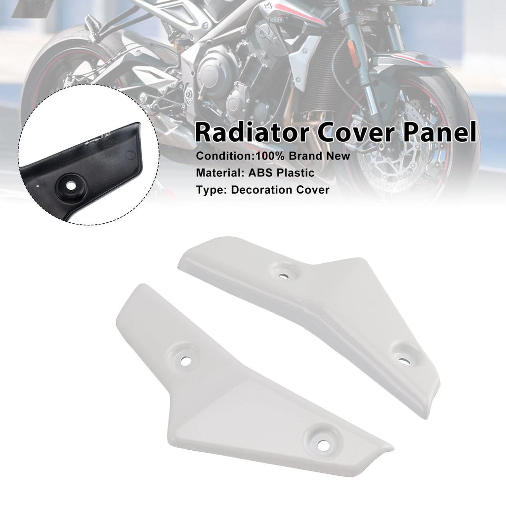 Radiator Side Cover Fairing Panels for Street Triple 765 R/RS (2020–2022) White