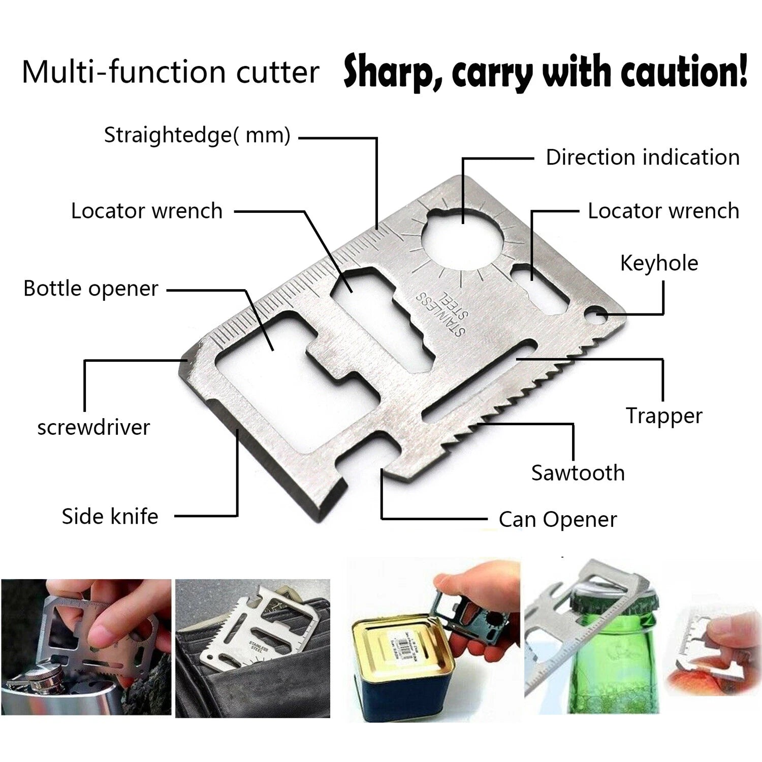 Survival Kit Emergency Tools for Camping Tactical Outdoor Use