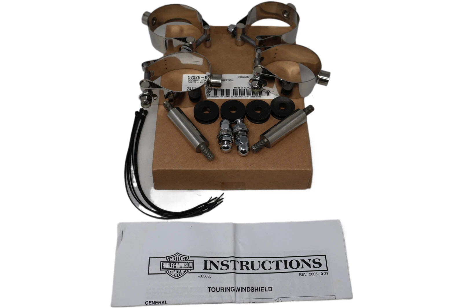 OEM Front Turn Signal Relocation Kit for Harley VRSCR (2006–Present)