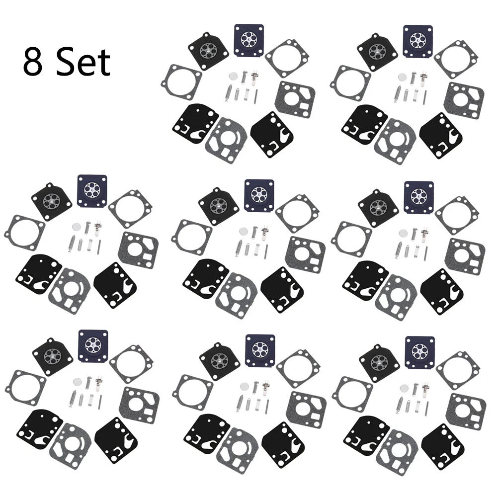Set of 8 Carburetor Diaphragm Gasket Kit for ZAMA RB-29 RB29 C1U