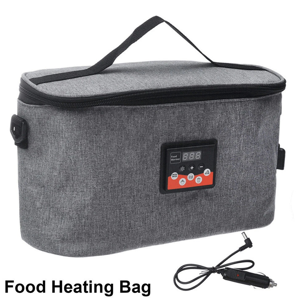Portable 8L 12V Car Food Heating Bag Warmer Container LCD Digital Temp Display