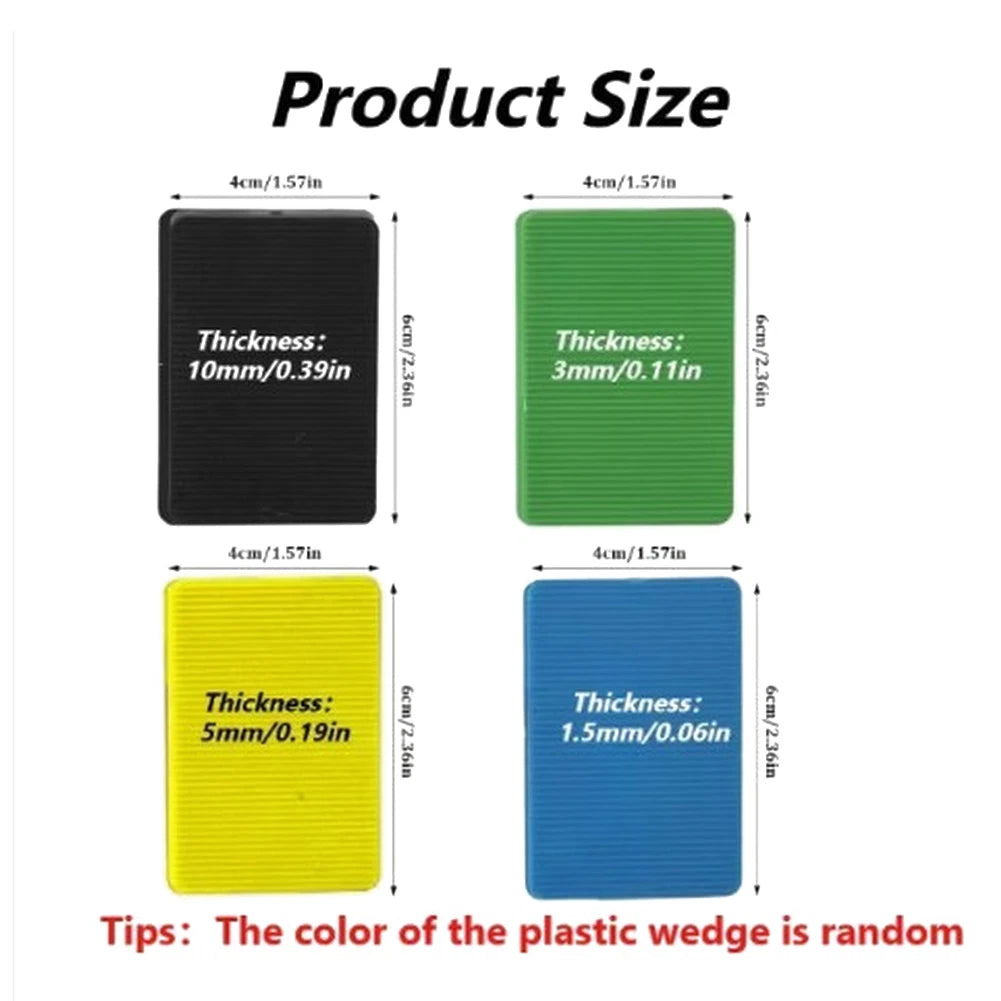 Set of 4 Window Installation Door Shims Wedges PP Plastic Pointed Tip