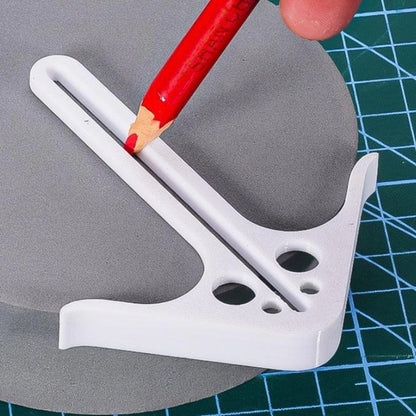 Center Finder Tool for Woodworking Crafts (Accurate Round Bar Locator)
