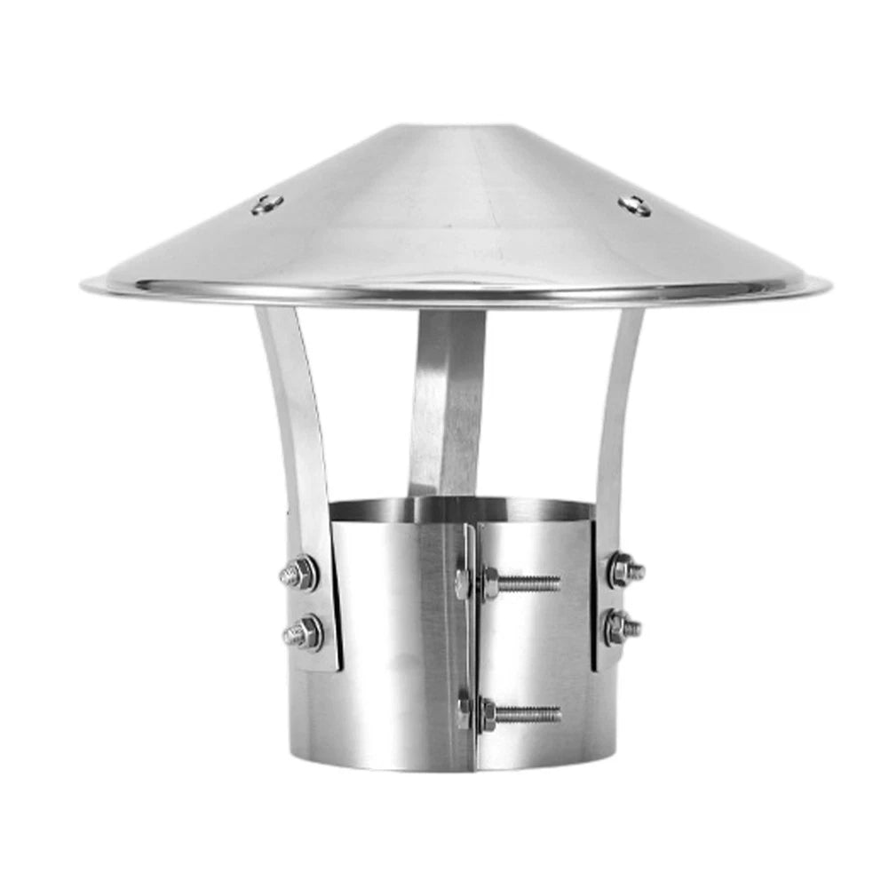 Stove Pipe Air Outlet Ventilated Rain Cap 75150mm Stainless Steel