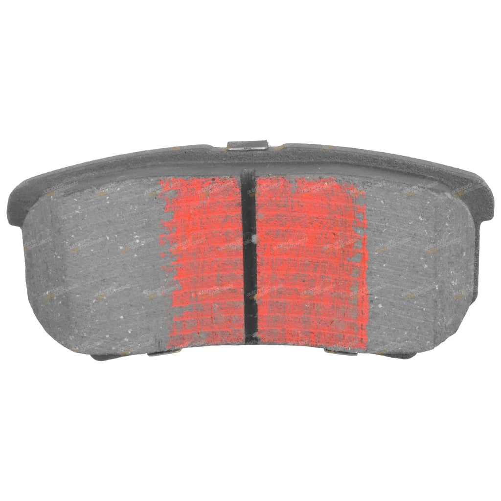 2 Rear Disc Rotors + Brake Pad Set for Lancer CH (2003–2007) VR-X 5 Stud