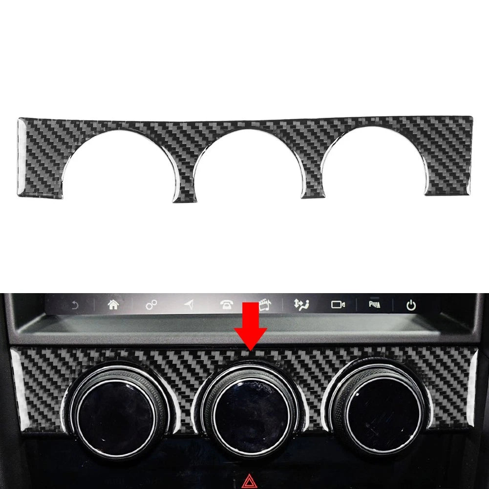 Black AC Climate Console Knob Upper Cover Trim For Jaguar F-Type 2013-2024