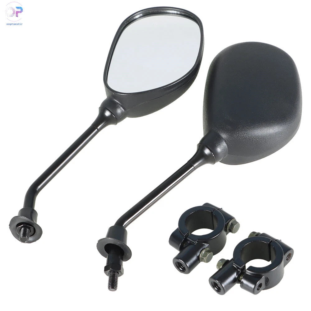 7/8" Handlebar Mount Rear View Side Mirrors for Honda Yamaha (Universal)