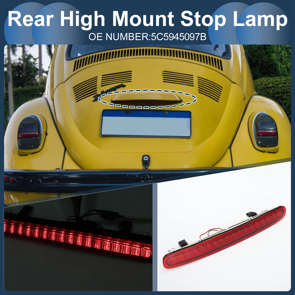 LED Third Brake Light for VW Beetle (2012–2019) Red Housing