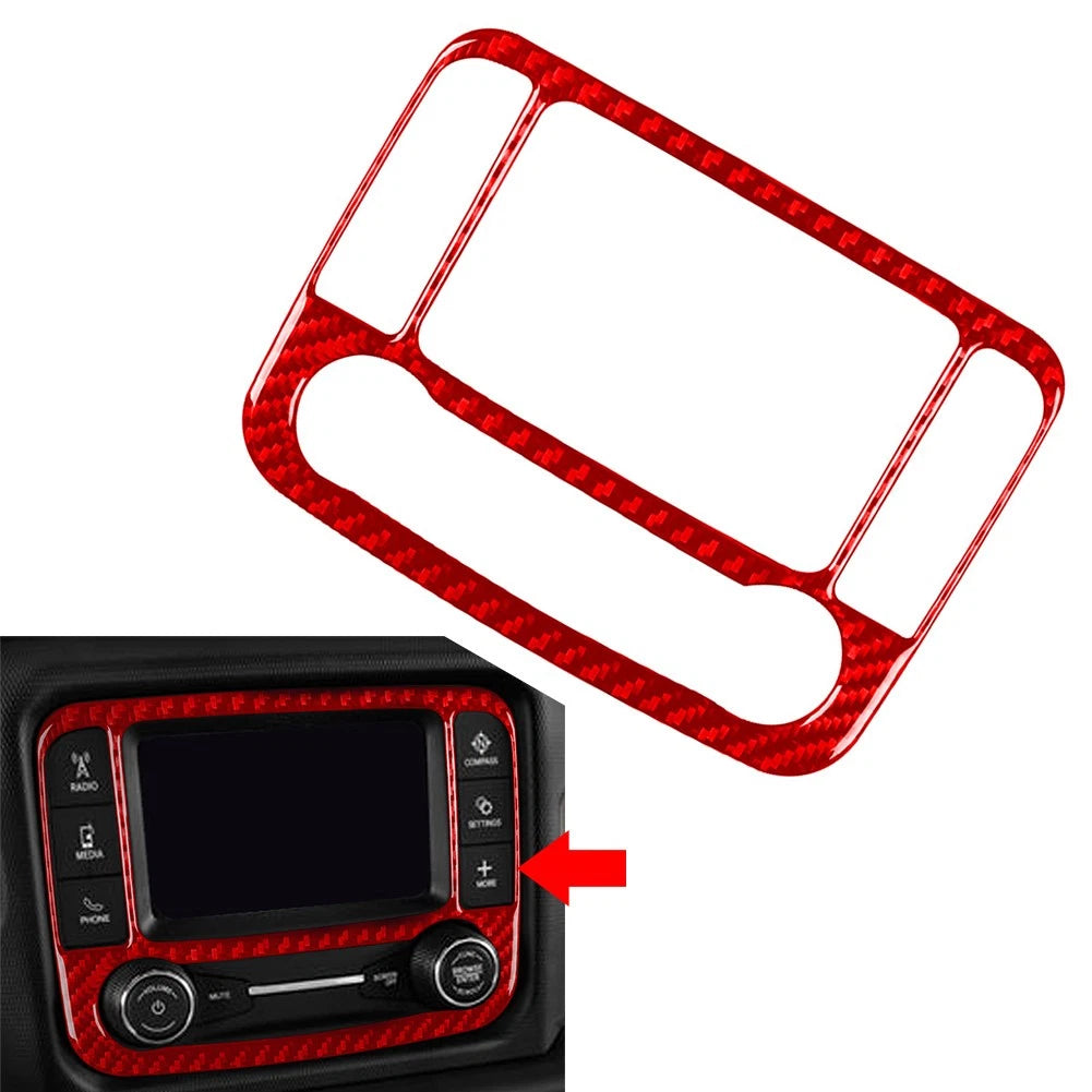 GPS Navigation Panel Cover Trim for Jeep Wrangler JL Gladiator JT (2018–2023)