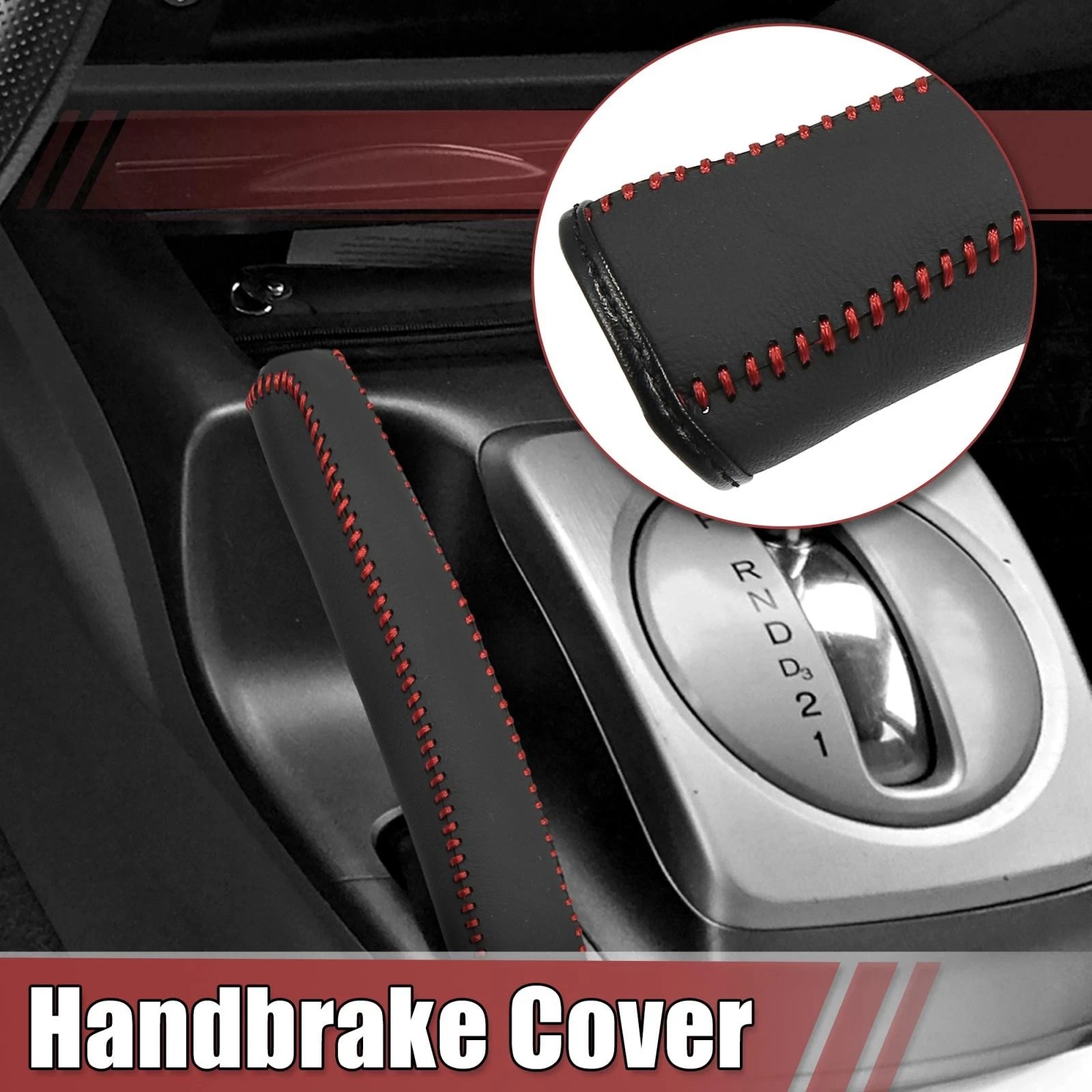Handbrake Cover Protector Red Thread for Honda Civic (2006–2011)
