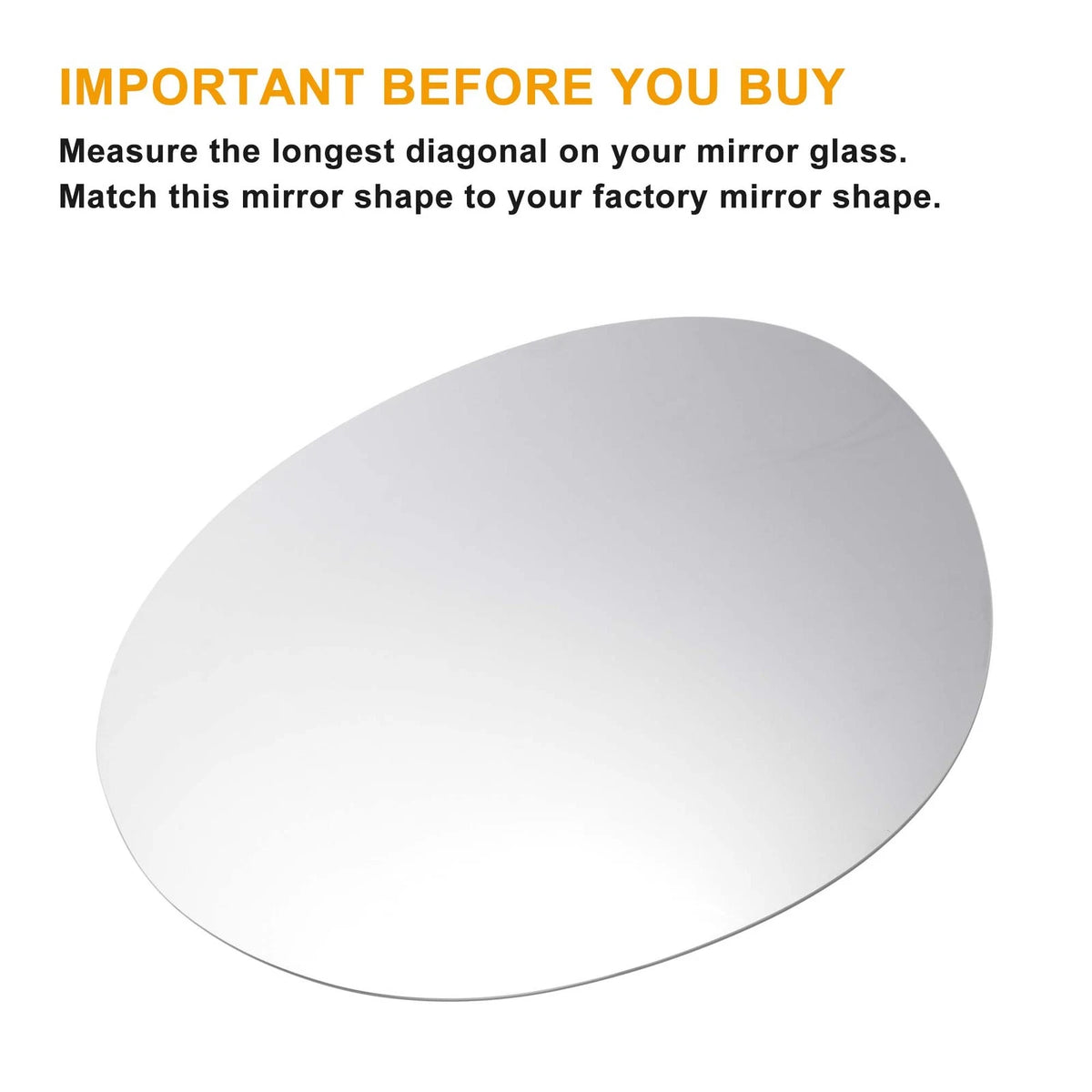 Left Side Heated White Mirror Glass for BMW Mini Cooper F54/F55/F56 (2014–2023)