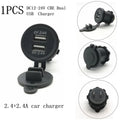 Dual USB Socket for All 12-24V Vehicles (5V 2.4A)