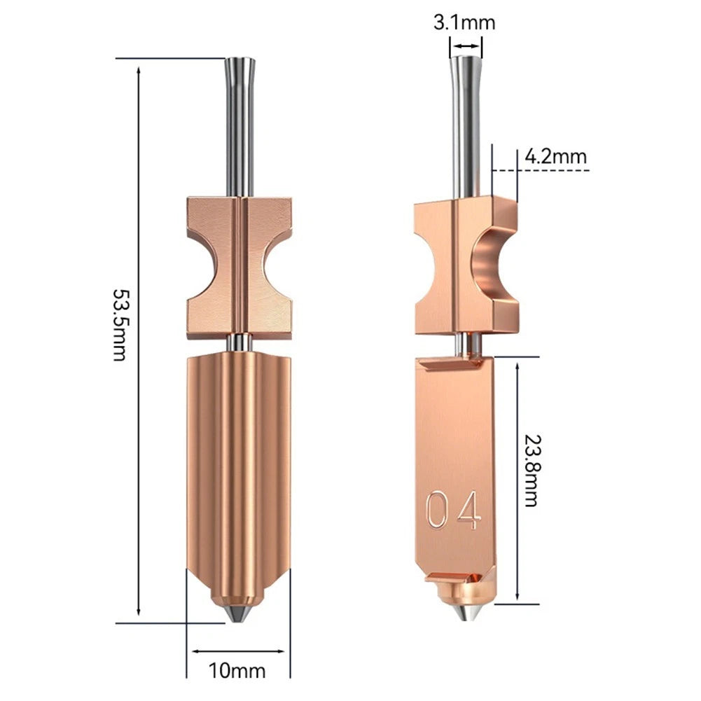 Stainless Steel Nozzle Assembly for Flashforge AD5X (2018–2023) 0.4mm