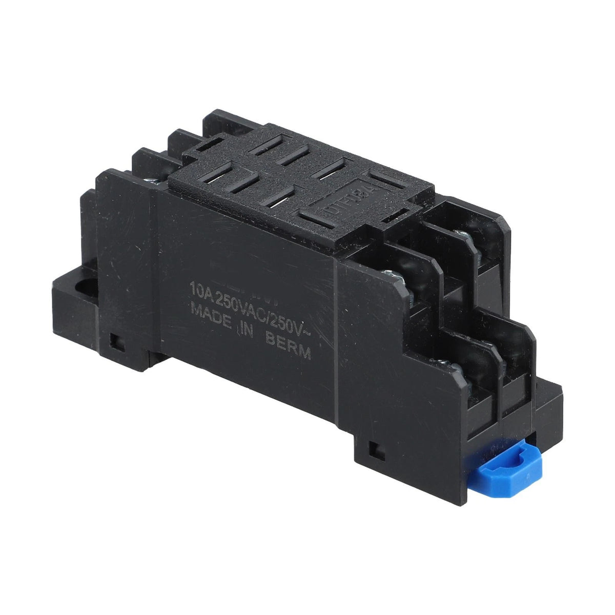 5X Relay Socket Base DTF08A 8 Pin DIN Rail Mount for Various Applications