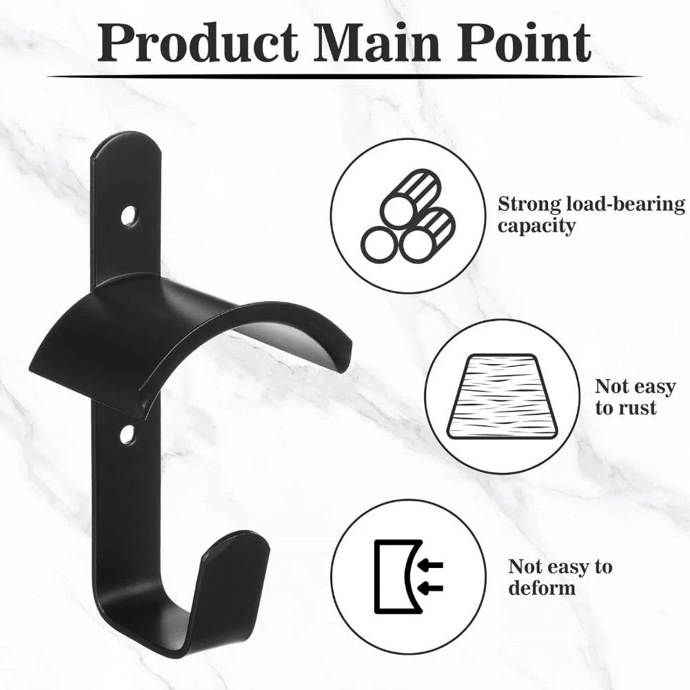 2X Wall Mounted Saddle Rack with Bridle Holder for Horse Tack Storage
