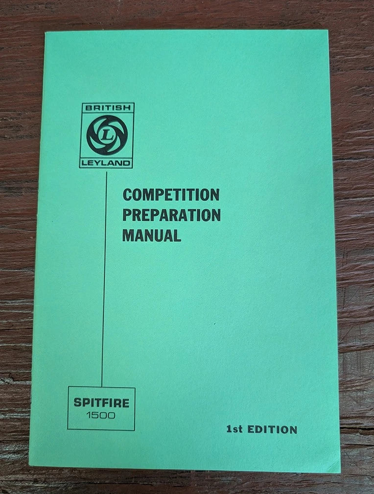 Competition Preparation Manual for Spitfire 1500 (1st Edition)