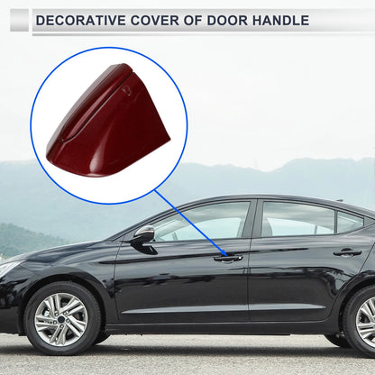 Front Left Door Handle End Cap for Ford Mondeo Edge Taurus (2013–2020) ABS Red