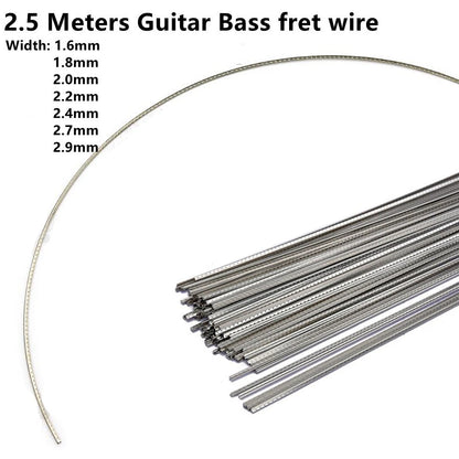 8FT Bass Guitar Fingerboard Replacement Fret Wire Copper Nickel 1.6-2.9MM