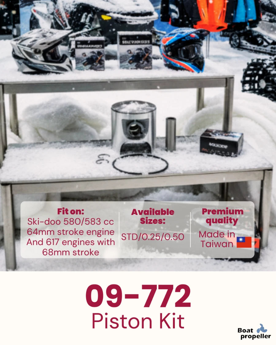 Piston Kit for Ski Doo Formula Summit 583 (STD, 09-772, 420-9958-35)