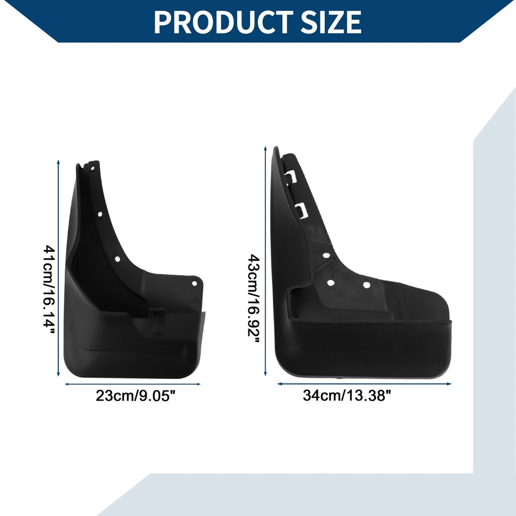 Mud Flaps Splash Guards 1 Set for Mercedes-Benz GLE (2015–2019)
