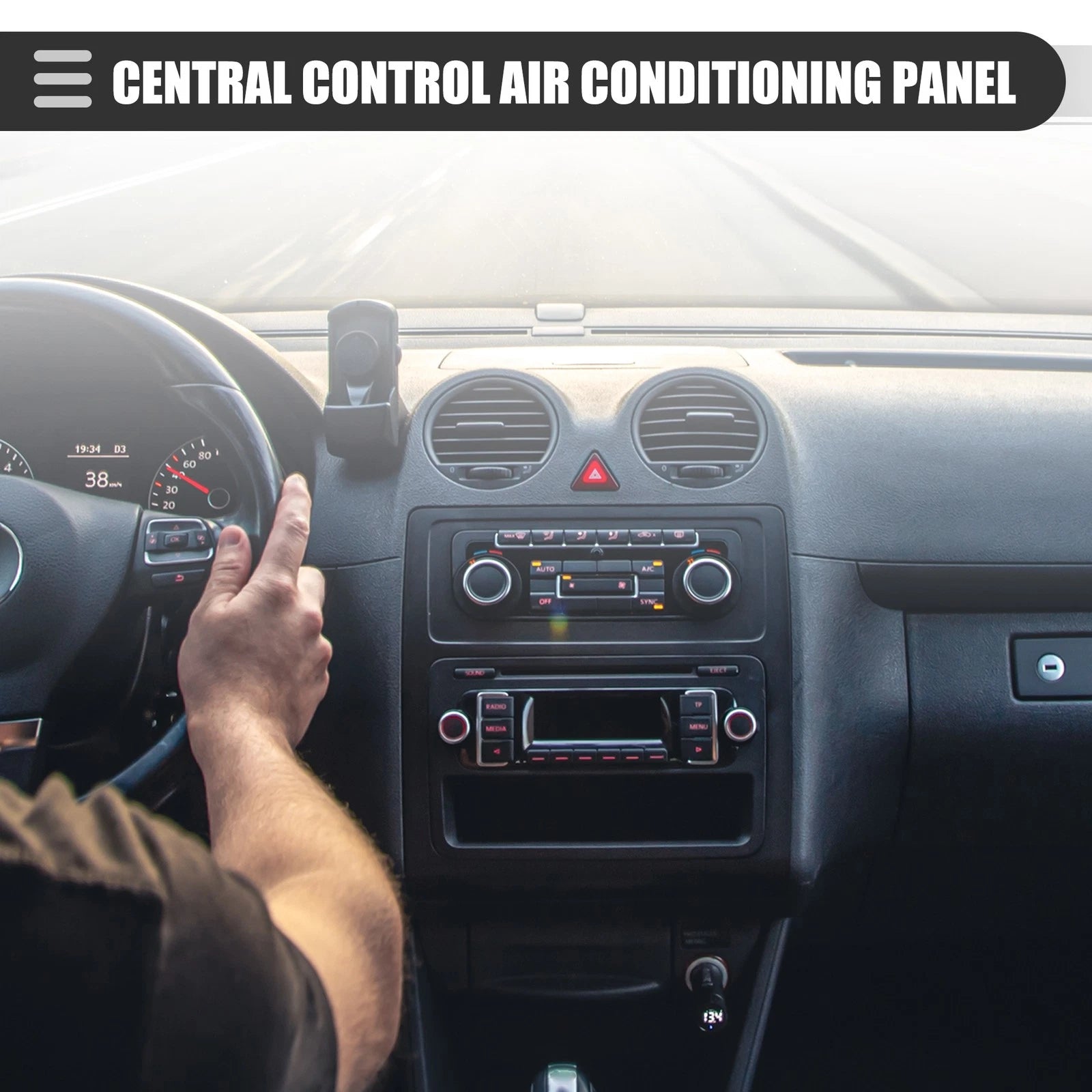 Central Air Conditioning Panel Cover Trim Replacement for Honda Ridgeline (2017–2024)