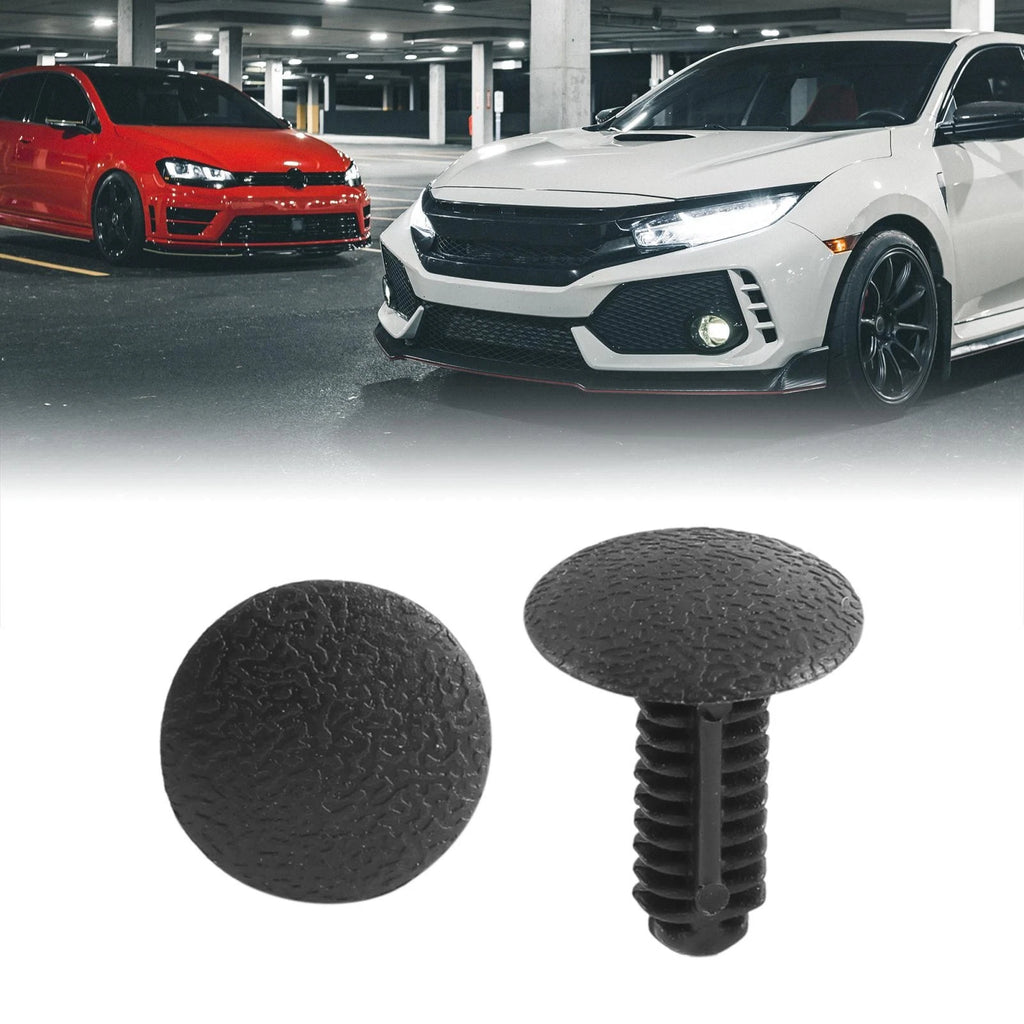 22 Pcs Black Plastic Push-Type Fasteners for Ford