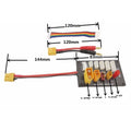 Adapter Board for RC Batteries (Wide Compatibility, 14AWG Silicone Cables)