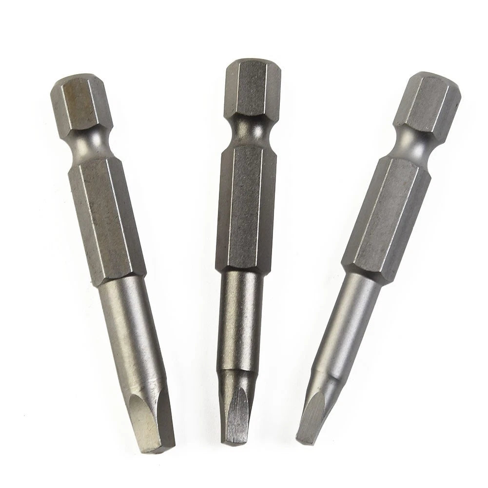 3X Repair Screwdriver Bits for Square Drill (50mm Long)