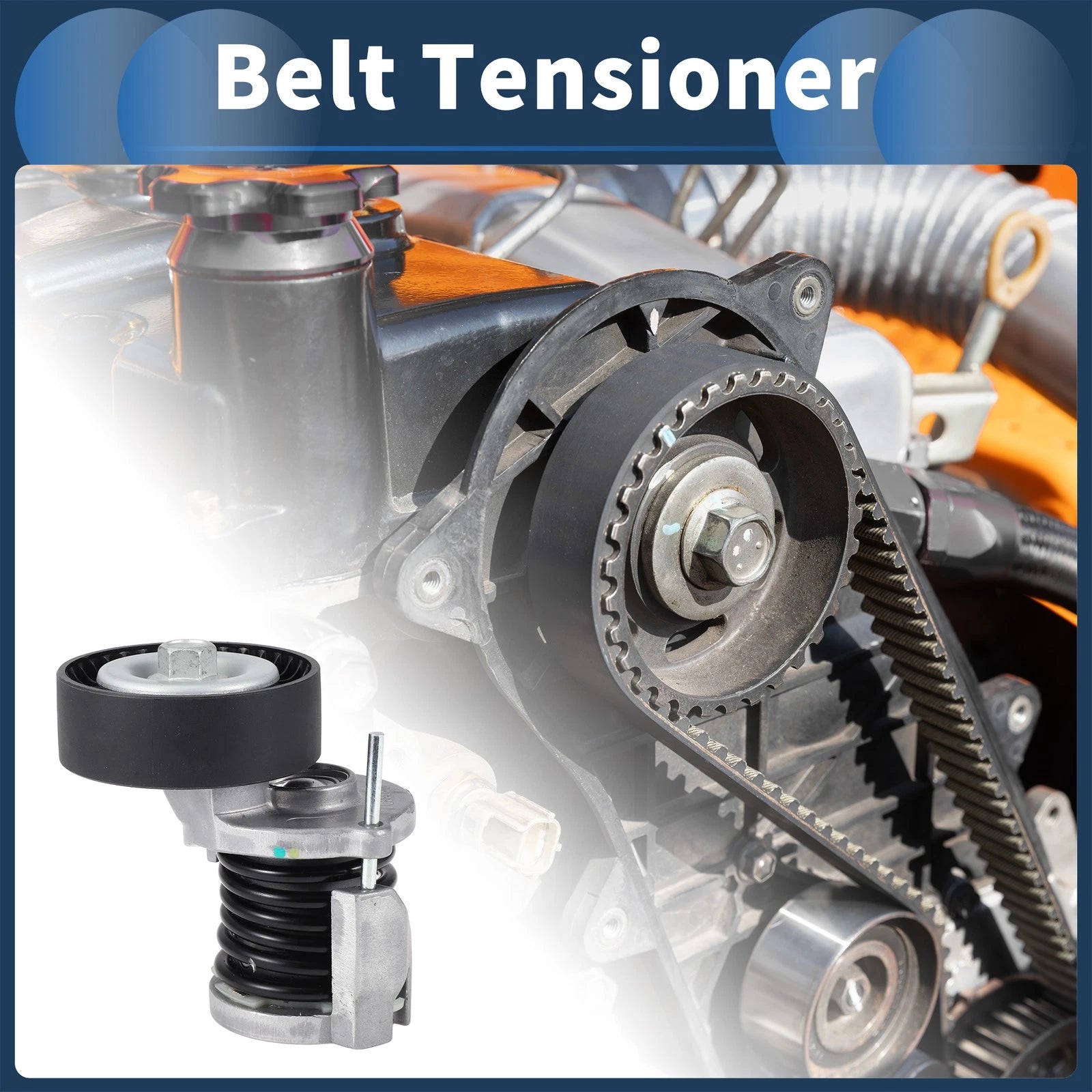 Belt Tensioner Replacement for Audi A4 A6 (2000–2015) Metal 1 Piece