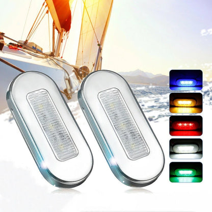 Practical Marker Light for Boat Marine (12V) - Waterproof, Chrome