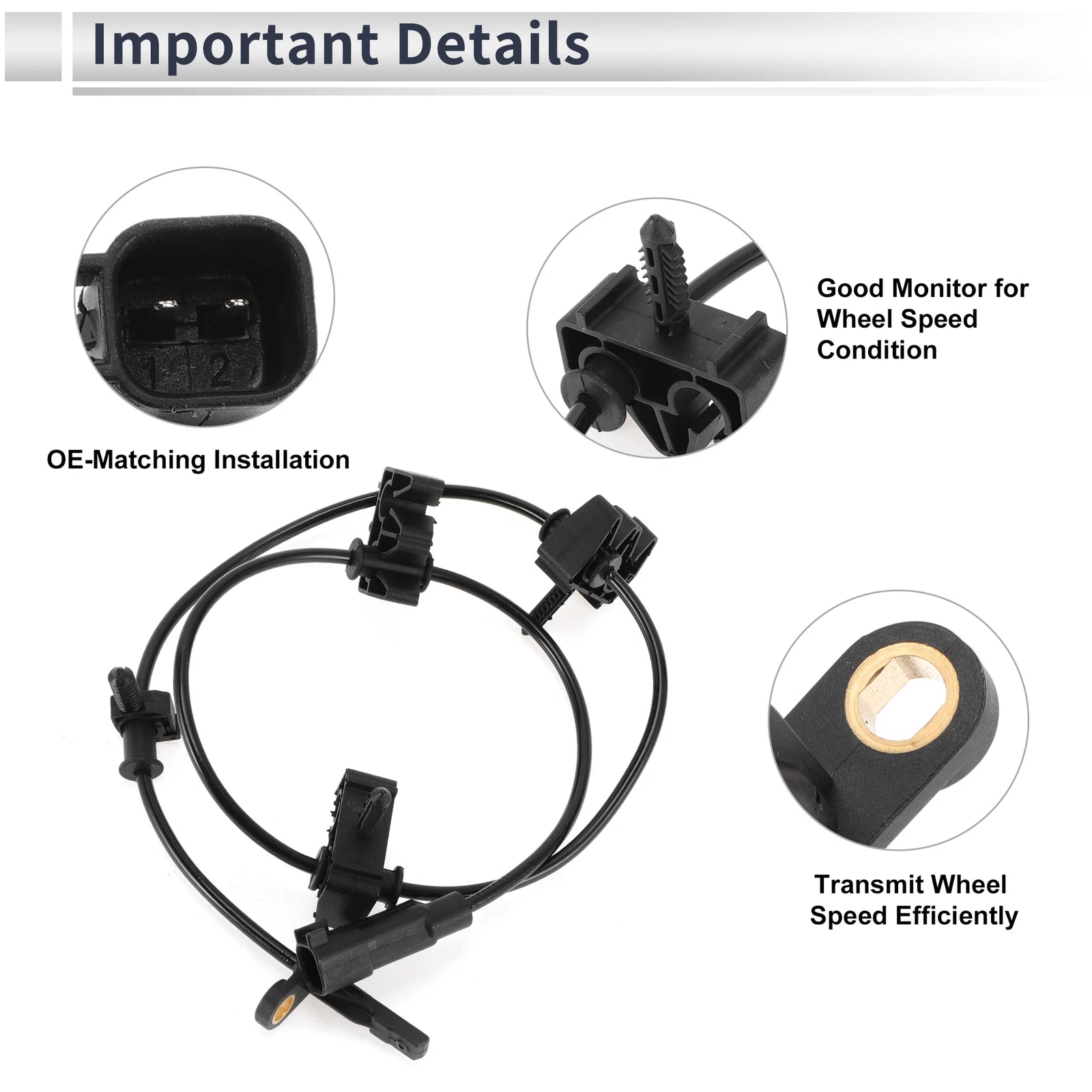ABS Wheel Speed Sensor for Cadillac SRX (2012–2016)