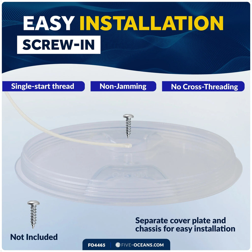 6" Round Inspection Deck Plate for Marine Access Hatch (Boat)