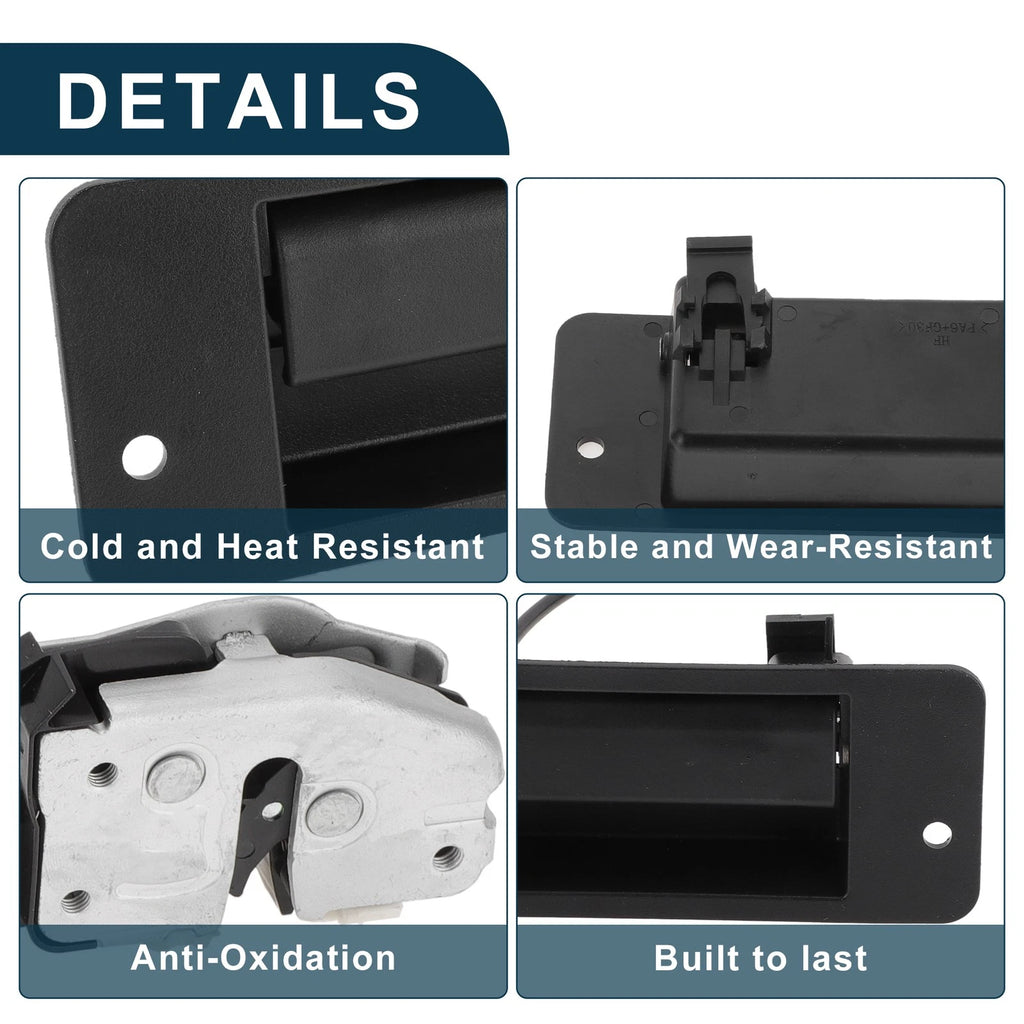 Tailgate Handle Bezel for Ford E150 E250 E350 E450 (Black)