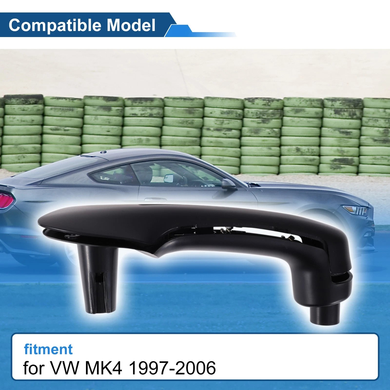 Front Passenger Side Inner Door Panel Handle for VW MK4 (1997–2006) No.1J0867171A