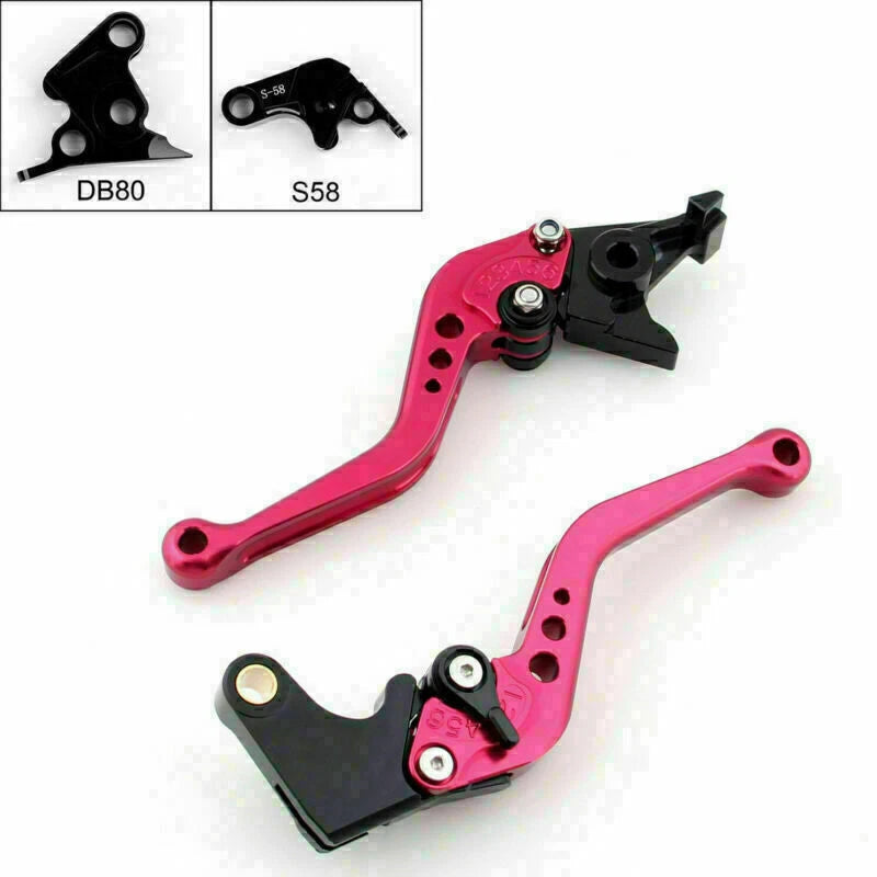 Short Brake Clutch Levers for Aprilia Tuono V4R (2011–2014) Red T9
