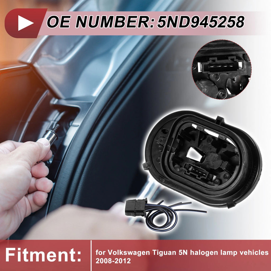 Tail Light Socket Wiring Harness Left for Volkswagen Tiguan 5N (2008–2016)
