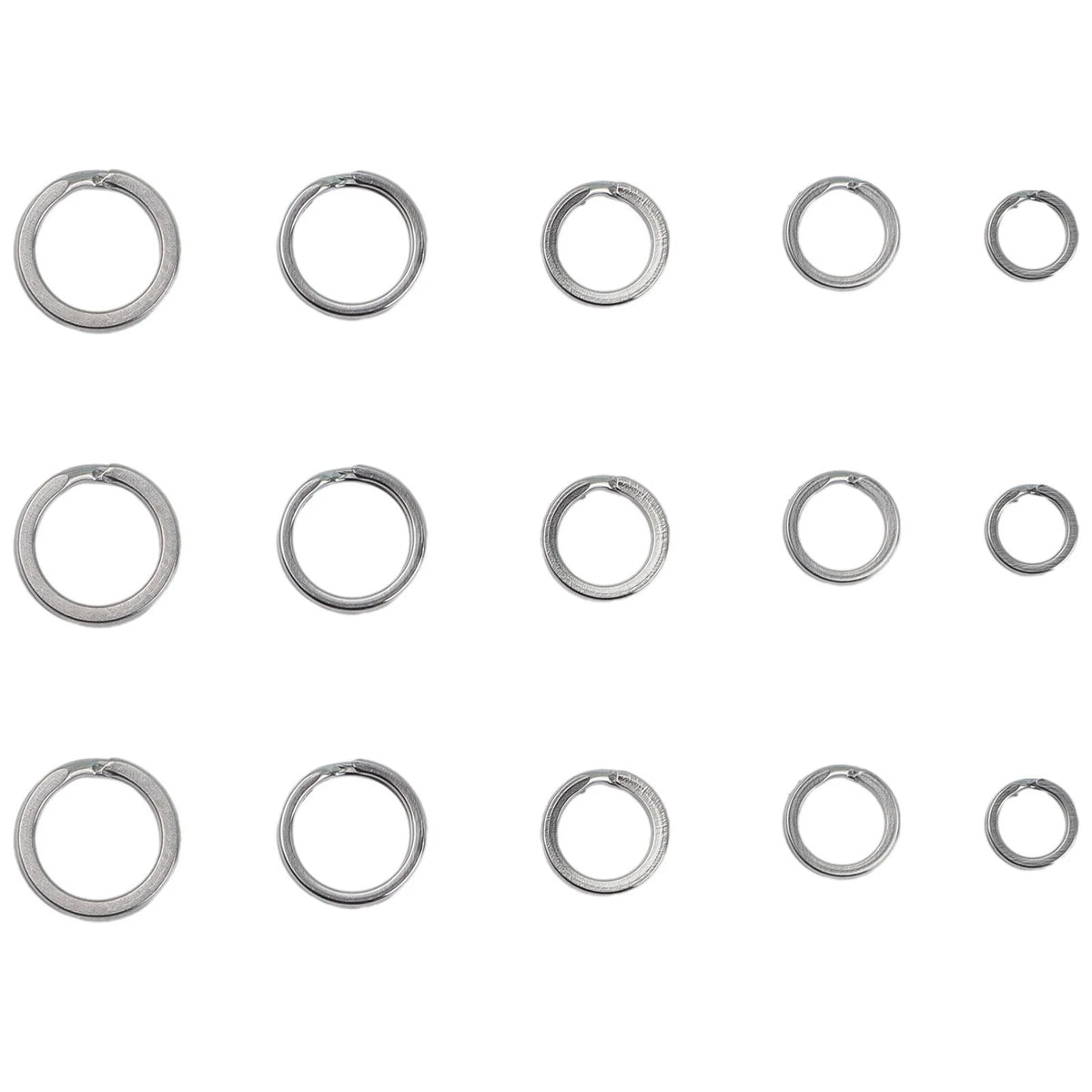 200 Pack Stainless Steel Split Rings Double Loop Connector for Fishing Tackle