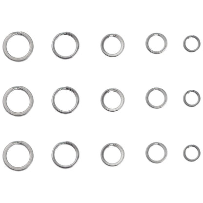 200 Pack Stainless Steel Split Rings Double Loop Connector for Fishing Tackle
