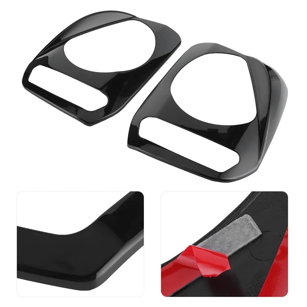 2pcs Front Light Headlight Lamp Cover Cap Exterior Frame For Suzuki Jimny 07-15