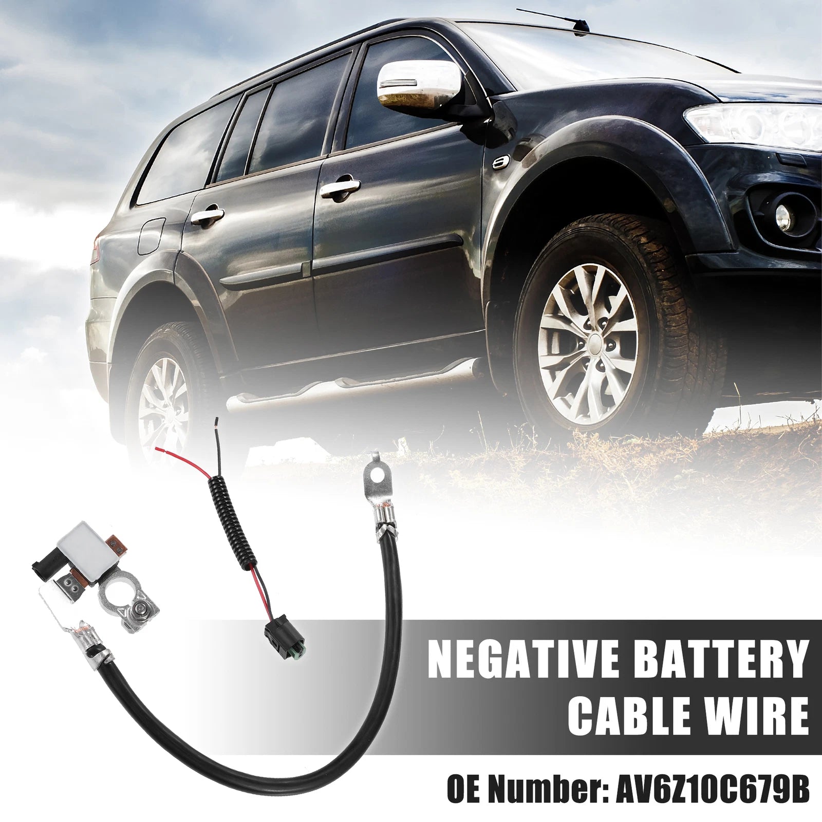 Negative Battery Cable Wire with Plug for Ford Escape Focus C-Max (2013–2019) AV6Z-10C679-P