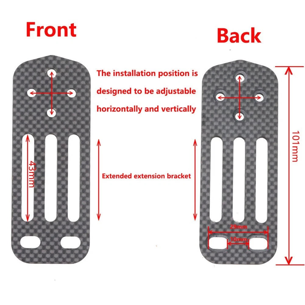 Carbon Fiber Bike Computer Stand Bracket for DEDA Handlebars